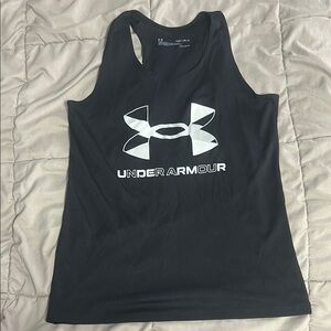 Under Armour Black and White Logo Tank